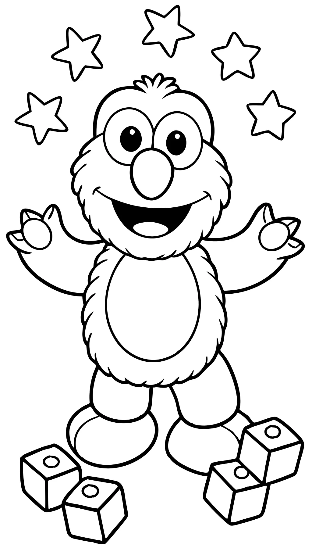 coloriage elmo